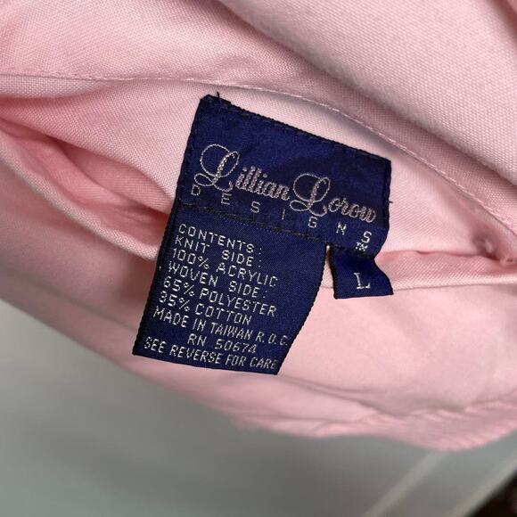 Deadstock Vintage Baby Pink and Grey Reversible Jacket and Vest - Picture 8 of 8